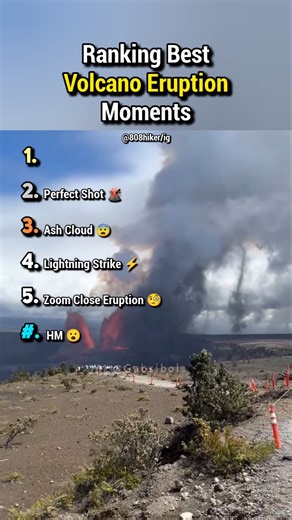 Ranking The BEST Volcano Eruption Moments #shortsviral