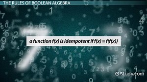 Boolean Algebra | Concepts, Rules & Examples