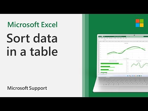 How to sort data in Excel | Microsoft