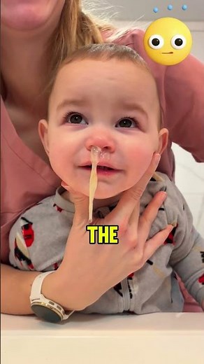 Look at the mucus coming out of the baby! 🤧👶