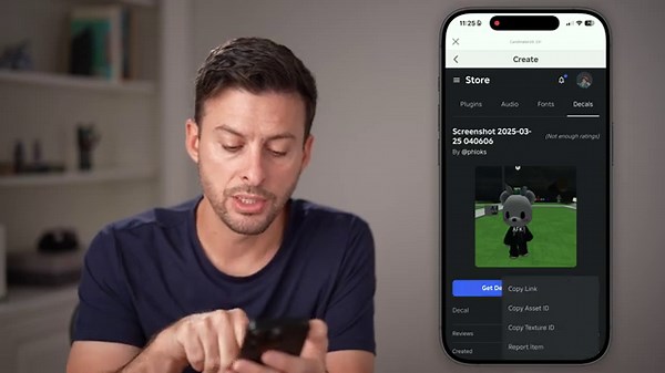 How To Get Decal ID Or Image ID In Roblox Mobile