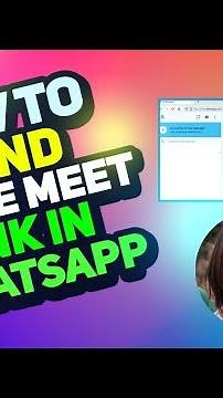How to Send Google Meet Link in WhatsApp 2025 [New Method] Step-by-Step Tutorial
