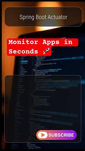 What is Spring Boot Actuator? | Monitor Apps Easily 🚀 #shorts
