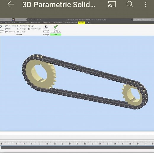 How to Run/Start Animation in Inventor Studio #Shorts