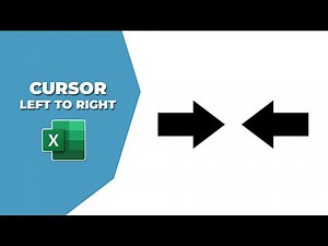 How to move cursor from left to right in excel