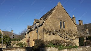 broadway village high street cotswolds worcestershire england Stock Video