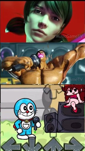 FNF 3D Parody's Doraemon Animation & FNF Mod 4 - FNF Music Mods