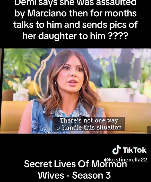 i love when Demi says “huuuuhhhh?!” anytime she gets caught in a lie 🤣 Secret Lives Of Mormon Wives - Season 3 @hulu #momtok #slomw #mormon #demi #liar