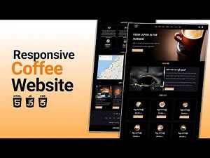 Best Responsive Coffee Ordering Website Development: HTML, CSS, JavaScript Tutorial