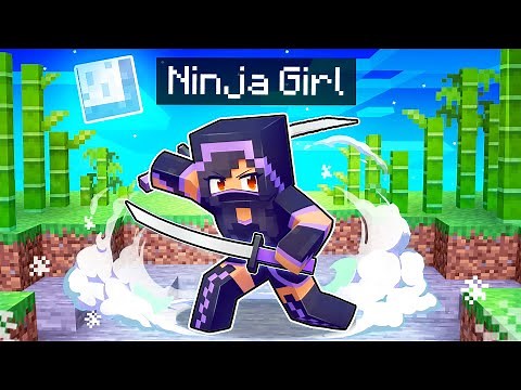 Playing As a NINJA Girl In Minecraft!