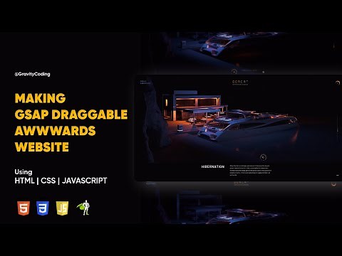 Making GSAP Draggable | AWWWARDS Website | HTML CSS JavaScript | ‪@gravitycoding‬