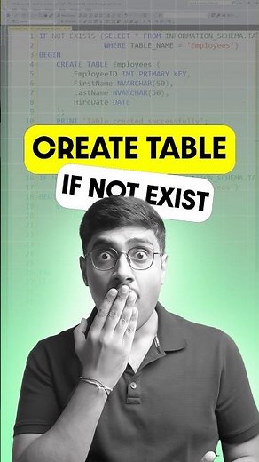 SQL Server: Create Table If Not Exists Dr. Database's Secret Method