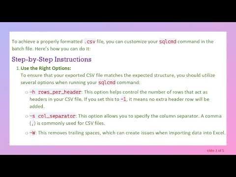 How to Efficiently Export SQL Data to Excel Using Batch Scripts