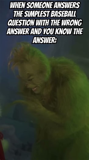 When someone answers a baseball question with the wrong answer and you know the answer: #mlb