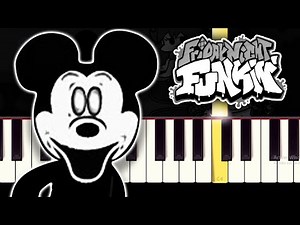 Happy Song - Friday Night Funkin' VS Mickey Mouse - Piano tutorial