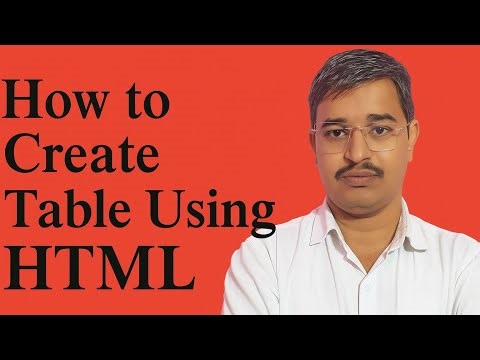 How To Create Table using HTML | STEP BY STEP