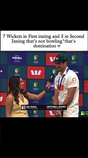 Mitchell Starc the Player of The Match 💀