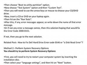 Dell Error Code 0151