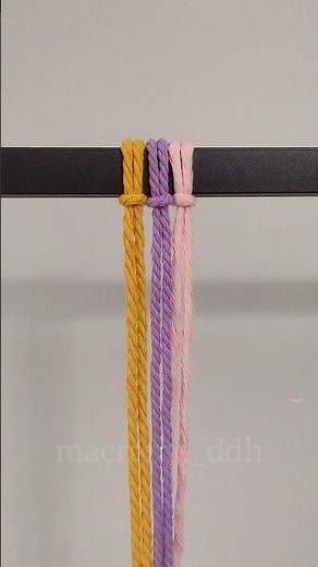 Beautiful Macrame Knot Pattern 🧵 | Easy DIY Tutorial for Beginners #shorts