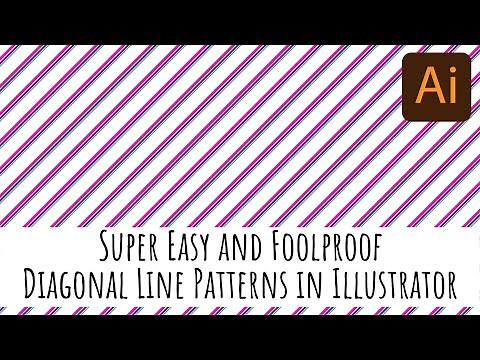 Illustrator - Diagonal Line Pattern - Quick, Easy & Foolproof seamless repeats