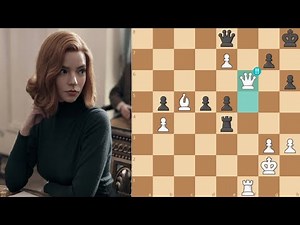 Beth Harmon VS. Vasily Borgov - QUEENS GAMBIT FINAL GAME! Insane Queen Sacrifice!!