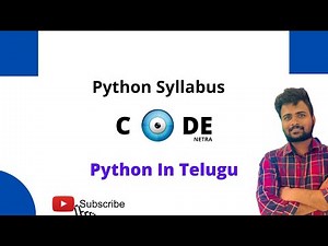 python programming in Telugu | Tutorial 0 | Sai Chandra Reddy | codenetra | Data Science