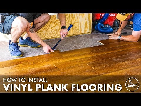 How To Install Vinyl Plank Flooring Tutorial For Beginners // Home Reno
