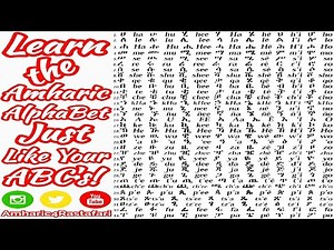 Amharic AlphaBet Ha Hu ABC's Practice