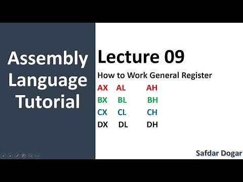 How to Work General Purpose Register in Assembly | AX BX CX DX Working Process in Assembly Program