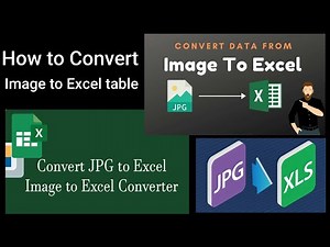 How to convert image to excel table