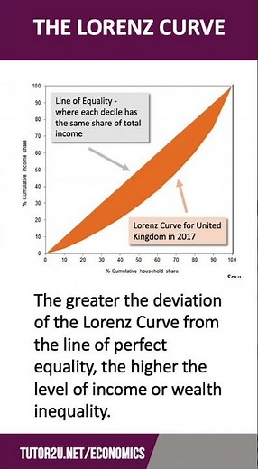 Lorenz Curve | 60 Second Economics | A Level & IB
