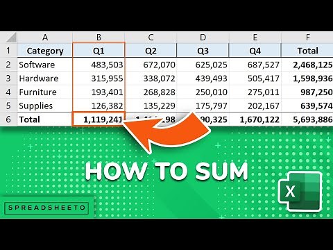 How To Sum Columns in Excel [2 Easy Methods]