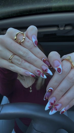 Maroon Acrylic Nail Inspiration You Need to Try
