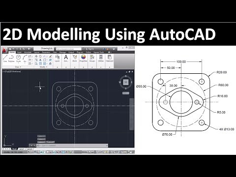 2D drawing using AutoCAD : Drawing 3