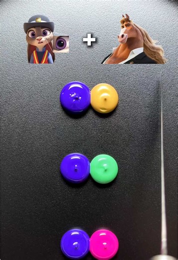 Judy Hopps eye mixed with other animals#zootopia2 #colormixing #satisfying #sharkzhan