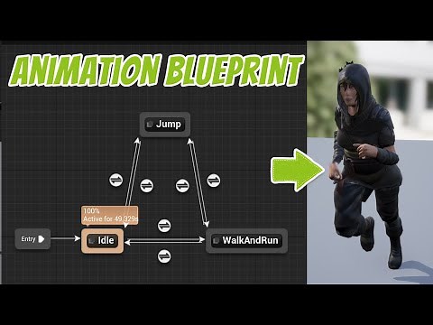 アニメーションを再生する方法 (Animation Blueprint編) - UnrealEngine5(UE4でも可能です)