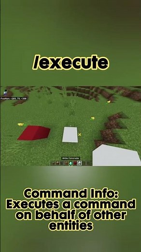 How to use the /execute command in Minecraft Bedrock #minecraft #bedrock #command #fyp