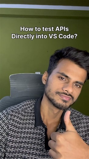 Aman’s Codes on Instagram: "Test your APIs directly into your VS Code by this simple trick For more follow me #code #coding #trending #viral #pyp #html #css #webdevelopment #ai #explore #chatgpt #postman #vscode"