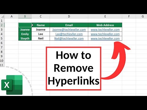 How to Remove Hyperlinks in Excel