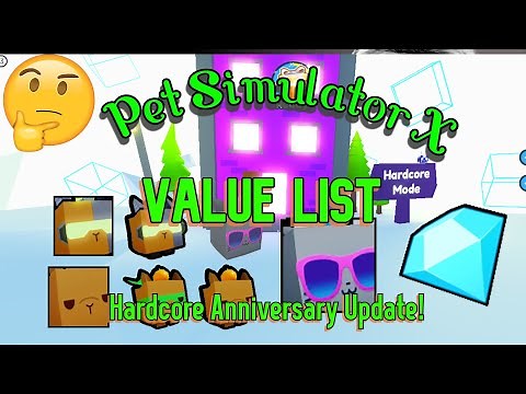 Pet Simulator X Value List | Hardcore Anniversary Update!