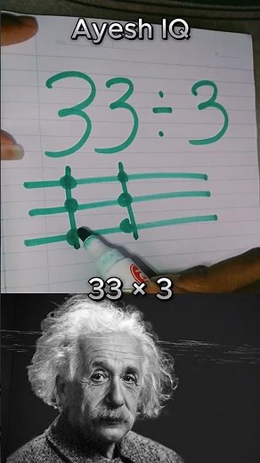 This Visual Trick Solves 33÷3 Instantly! 🔥