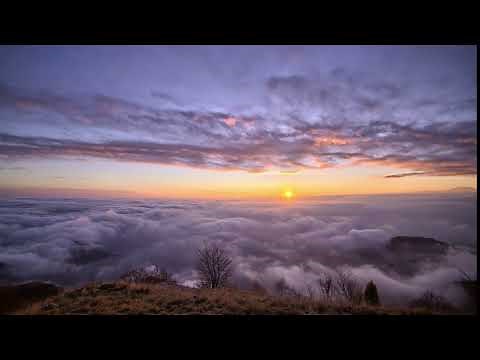 Sunset Above the Clouds Sky Timelapse Nature HD Scene Video Background Loop