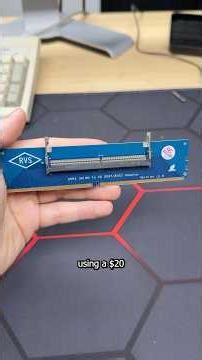 Is this $15 DDR5 RAM adapter the solution to the RAM price crisis? #tech #pc #technology #shorts