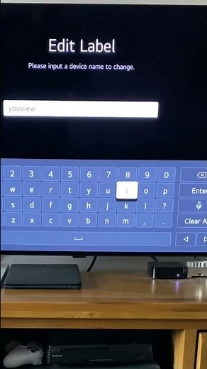 Naming the HDMI inputs on an LG Smart TV