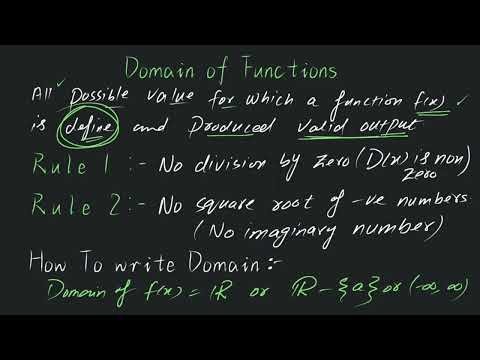 Domain of Functions - How to find Domain of Functions Radicals, Fractions & Square Roots Funtions