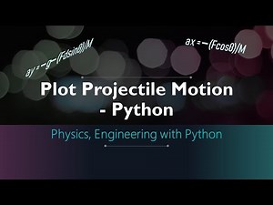 Projectile motion plot with Python | Physical object motion due to gravity - Matplotlib