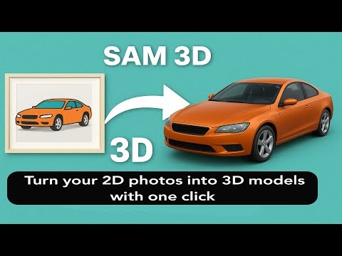 Turn your 2D photos into 3D models with one click