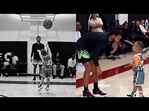 Steph Curry gives Canon some shooting Lessons at his basketball camp