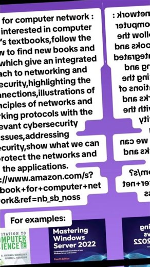 Textbook for Computer Network