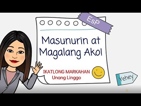 Quarter 3 Week 1 Module Video for ESP - MELC Based Lesson (Grade 1)